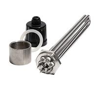 DHVIJA Thermoplongeur Tubulaire 1 1/2 Pouces BSP/DN40 304SUS avec Accessoire élément Chauffant 220 V/380 V avec vis de Mise à la Terre for Eau/Huile Joyous (Size : B-220V, Color : 3KW 190mm 304SUS)