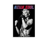 DHWDPO Billy Poster Idol Singer vintage noir et blanc sur toile pour décoration murale d'intérieur, salon, chambre à coucher, 50 x 75 cm, style sans cadre
