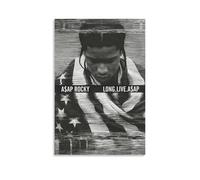 DHWDPO Poster ASAP sur toile de l'album Rocky « Long Live ASAP » - Décoration murale pour la maison, le salon, la chambre à coucher - 30 x 45 cm - Style sans cadre