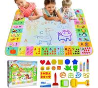 DHWDS Aqua Magic Doodle Tapis de peinture avec stylo à eau, jouet éducatif pour enfants de 1 à 3 ans, 33 x 22 cm, multicolore Pintar Agua, 120 x 90 cm, emballé dans un carton