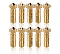 DHWEKU 10 Pièces de Buses en Laiton, Buse en Laiton 0,4 mm, Pièces d'imprimante 3D, Nozzle Extrudeuse Tête d'impression pour Volcano Anycubic Vyper Kobra Max Artillery Imprimante Nozzle