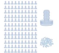 DHWEKU 120 PCS Butoir Porte Mural en Silicone Pare-Chocs de Table en Verre avec Tige Tampon de Porte Caoutchouc Transparent pour Anti-Collision et Réduction du Bruit de Meuble Tiroir Porte d'Armoire