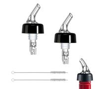 DHWEKU 2 pièces 2cl Becs à Liqueur - Becs Verseurs Alcool - Dosage Bec verseur - Doseur/Bec Verseur - Convient par Exemple pour Le vin, Le schnaps, Les Cocktails et l'huile