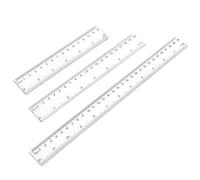 DHWEKU 3 Pièces regle,regle 20cm,règle 15 cm,regle 30 cm incassable,Règle en Plastique,Règle Plate Transparente Outil de Mesure pour equerre ecole,École Bureau Maison,règle