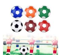 DHWEKU 6 Ballons de Table Baby-Foot, 32mm Balles de Table Baby Foot, ABS Mini Ballons de Baby-Foot, 6 en Couleur Jeu de Société de Football pour Adultes Enfants