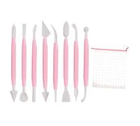 DHWEKU 8 Pcs Outils de Modelage Fondant Outils De Décoration De Gâteau De Cuisson Décoration De Sucre Artisanal Outils De Glaçage Plongeur Flocon Set Coupe-Biscuits Accessoires