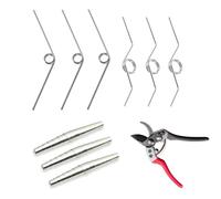 DHWEKU 9 Pièces Ressorts de Précision en Acier Inoxydable, Ressort de Sécateur de Jardin en Acier Inoxydable, Ressort de Rechange, Ressorts de sécateur de Volute, pour Ciseaux de Sécateurs,3 Styles