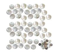 DHWEKU Boutons nacrés en Coquillage Naturel - Plusieurs mesures - Akoya - Fabriqués et expédiés d'Espagne - 10 mm