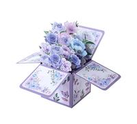 DHWEKU Carte Pop-Up dans la Nature avec Enveloppe - Carte 3D de pour Femme, Petite Amie & Mère (Carte d'anniversaire, Bon Rétablissement, Merci, Anniversaire de Mariage)