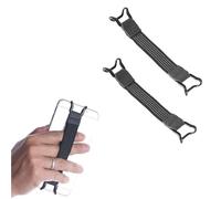 DHWEKU Kindle Dragonne pour 6-8" Kindle eReaders Fire Tablet - Kindle/Kobo/Voyaga/Lenovo/Sony Kindle E-Book Tablet, Sangle de Main Légère et Polyvalente à Haute Élasticité Support de Poignée 2PCS,Noir