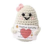 DHWEKU patate positive français motivation Inspirant Positive Patate en Idée Drôle Fete Anniversaires Homme Femme Couple Ado Collegue Objet Bureau Peluche Enfant Fillle Garcon Humour Motivation