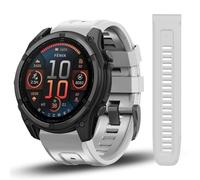 DHWGang 22 mm QuickFit Bracelet Compatible avec Fenix 8 47mm/7 Pro/7/6 Pro/5/5 Plus/Fenix E 47MM/EPIX 2 47mm, Bracelets de Sport en Silicone Etanches et Confortables pour Forerunner 970/965/955/945