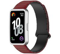 DHWGang Bracelet en Silicone Compatible avec Huawei Band 10/9/8, Bracelets de Remplacement Magnétique, Étanche, Résistant à Sueur, Bande de Montre Intelligente pour Hommes & Femmes, Affaires & Sport