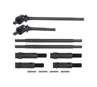 DhwhARtrt CNC Metal Universal Joint Straight Shaft Portal Stume d'essieu Compatible avec Les modèles de Voiture RC à 10 échelles VS4-10 Phoenix Remplacement du marché secondaire(Shafts and Stub Axle)