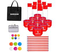 DHXGON Jeu de golf portable à 9 trous pour la famille, la plage, le parc, la pelouse, les fêtes de réunion