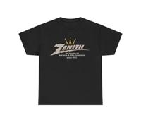 DHXKLCF Zenith Radio and Television Nostalgic T-shirtBlackS