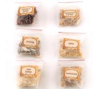 DHYANA 6 Résines d'encens - 6 sachets de 16 g - Encens Naturel pour la Purification - Origine : Inde - Poids Total : 100g