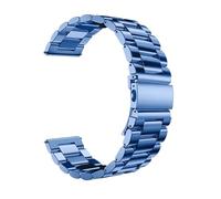 DHYUACN Bracelet de Montre Métallique Bracelet de montre en métal, acier inoxydable, à dégagement rapide, 20 mm, 22 mm(Blue 07,22mm)