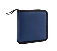 DHYUACN Coffret Rangement DVD 1Pc 40 tablettes CD DVD disques Oxford Sacs à Main Mallette de Rangement CD/DVD étui Organisateur Support livret BibliothèQue Maison(Blue)