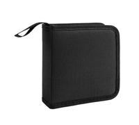 DHYUACN Coffret Rangement DVD 1Pc 40 tablettes CD DVD disques Oxford Sacs à Main Mallette de Rangement CD/DVD étui Organisateur Support livret BibliothèQue Maison(Black)