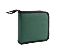 DHYUACN Coffret Rangement DVD 1Pc 40 tablettes CD DVD disques Oxford Sacs à Main Mallette de Rangement CD/DVD étui Organisateur Support livret BibliothèQue Maison(Green)