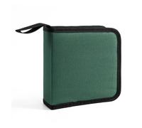 DHYUACN Coffret Rangement DVD Étui à CD en Tissu Oxford, Sac Portable pouvant contenir 40, Support Organisateur de Stockage DVD, étui Transport, Portefeuille disques BibliothèQue Maison(Green)