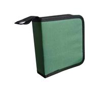 DHYUACN Coffret Rangement DVD Étui de Transport for 40 disques CD DVD, Sacs à Main, Organisateur, Portefeuille, Rangement, boîte d'album, Support livret, Tissu Oxford BibliothèQue Maison(Green)