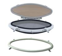DHYUACN Hublot Bateau Accessoire de Remplacement résistant à l'eau Solide avec fenêtre Trappe portillon Marin en Filet for Yacht d'écoutille(Type B)