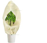 DHYUACN Voile d'Hivernage - Protection Contre Le Gel pour Lot de 3 Housses Protection Hivernales for Plantes, Arbres et arbustes, Les protégeant du Gel des Petites Jardin(70gsm with Zipper,80X60CM)