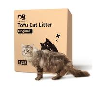 DI BI GRAMAS Lot de 2 litières pour chat - 5,4 kg - Litière agglomérante sans poussière - Absorbe rapidement les odeurs de chat - Les toilettes pour chat peuvent se jeter dans les toilettes - Litière