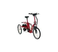 Di Blasi R34 rouge - Tricycle éléctrique pliant à batterie amovible double type d'accélération pour PMR et sénior