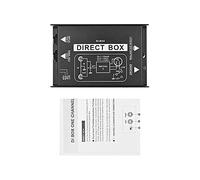 DI BOX, Passif DI Unit Hum Eliminator Instrument Boîte Directe avec des Prises TRS et XLR pour la Guitare, la Basse, la Guitare électrique Performance en Direct
