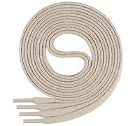 Di Ficchiano Lacets I Lacets plats résistants aux déchirures ø 5 mm en coton fin/ciré I Lacets pour chaussures de sport, chaussures en cuir, baskets UVM, longueurs 70-140 cm, beige clair, 90