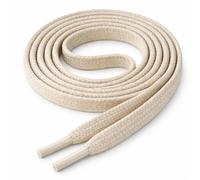 Di Ficchiano Lacets I Lacets plats résistants aux déchirures ø 5 mm en coton fin/ciré I Lacets pour chaussures de sport, chaussures en cuir, baskets UVM, longueurs 70-140 cm, ecru, 120