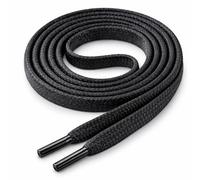 Di Ficchiano Lacets I Lacets plats résistants aux déchirures ø 5 mm en coton fin/ciré I Lacets pour chaussures de sport, chaussures en cuir, baskets UVM, longueurs 70-140 cm, Noir , 70