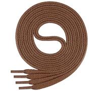 Di Ficchiano Lacets I Lacets plats résistants aux déchirures ø 5 mm en coton fin/ciré I Lacets pour chaussures de sport, chaussures en cuir, baskets UVM, longueurs 70-140 cm, marron clair, 110