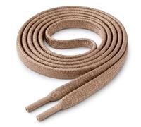 Di Ficchiano Lacets plats indéchirables Ø 5 mm en coton fin/ciré I Lacets pour chaussures de sport, chaussures en cuir, baskets, etc. Longueur 70-140 cm, camel, 130
