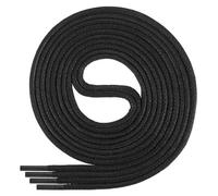 Di Ficchiano Lacets ronds cirés en coton pour chaussures élégantes et en cuir, finition soignée, maintien fiable, lacets premium pour richelieu, oxford et derby black-180