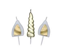 Di&Gi Bougies pour gâteau picks licorne 13 cm