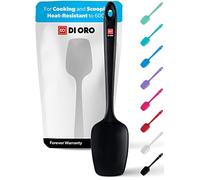 DI ORO® - Cuillère de cuisine en silicone - Cuillère maryse silicone résistante à 315 ºC - Design sans coutures - Silicone professionnel antiadhésif avec âme en acier inoxydable