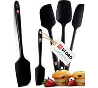 DI ORO® - Lot de spatules en silicone - Cuillère et spatules maryses silicones résistantes à 315 ºC - Design sans coutures - Silicone professionnel antiadhésif avec âme en acier inoxydable