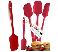 DI ORO® - Lot de spatules en silicone - Cuillère et spatules maryses silicones résistantes à 315 ºC - Design sans coutures - Silicone professionnel antiadhésif avec âme en acier inoxydable