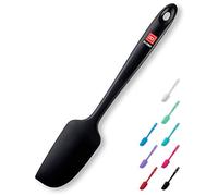 DI ORO Seamless Series Mini spatule en silicone - Sans BPA Pro-Grade 600ºF Résistant à la chaleur Petite spatule antiadhésive - Ustensile de cuisine en silicone pour la cuisson et la pâtisserie (Noir)