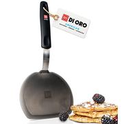 DI ORO® - Série Designer - Spatule de cuisine en silicone et acier inoxydable - Spatule large résistante à la chaleur à 315 °C - Meilleure spatule ajourée - Parfaite pour des oeufs et des crêpes
