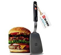 DI ORO® - Série Designer - Spatule de cuisine en silicone et acier inoxydable - Spatule résistante à la chaleur à 315 °C - Meilleure spatule ajourée - Parfaite pour des oeufs et des crêpes