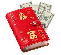 Di Risparmio - Pince à billets 2025 de grande capacité | Sac porte-billets avec compartiments multiples et spacieux de 17,8 x 11,2 cm, 50 feuilles, pour encourager l'indépendance financière sur place