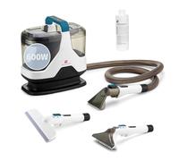 Di4 Aspiroclean 600W Aspirateur Tapisseries, Liquides et Solides, Brosse Multifonction, Accessoire Nettoyant Vitres, Convient pour Poils d’Animaux, Tapis, Canapés, Voiture et Vitres, Inclut Détergent