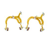 Dia Compe MX890 Side Pull Caliper Brake Set (F+R) for Old School BMX, Gold, DP2513-FR
