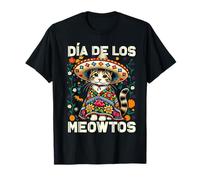 Día De Los Meowtos Chat Mexicain Dia De Los Muertos Mexique T-Shirt