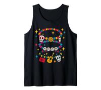 Día de Los Muertos Bracelet d'amitié Motif tête de Mort Débardeur